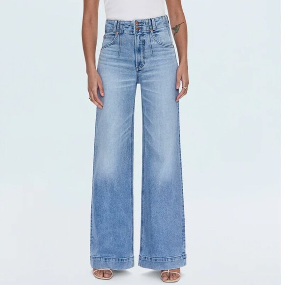 Lana Double Button High Rise Ultra Wide Leg - Picture 1 of 2